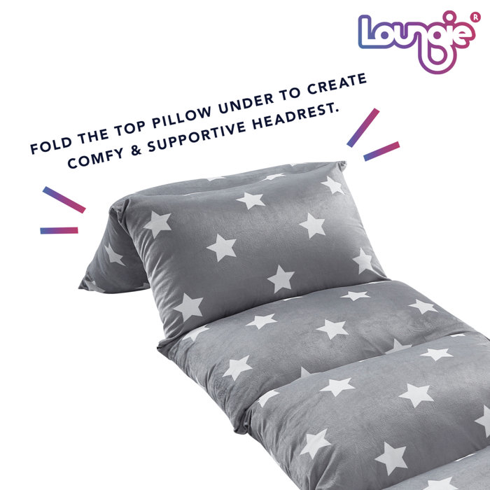 Loungie Floor Pillow Bed Cover 88" x 26" For Bedroom & Reviews Wayfair